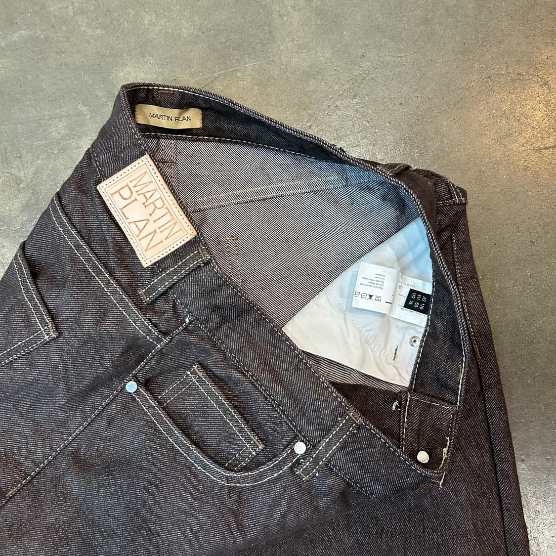 마틴플랜 브라운 디테일 팬츠 상품이미지5