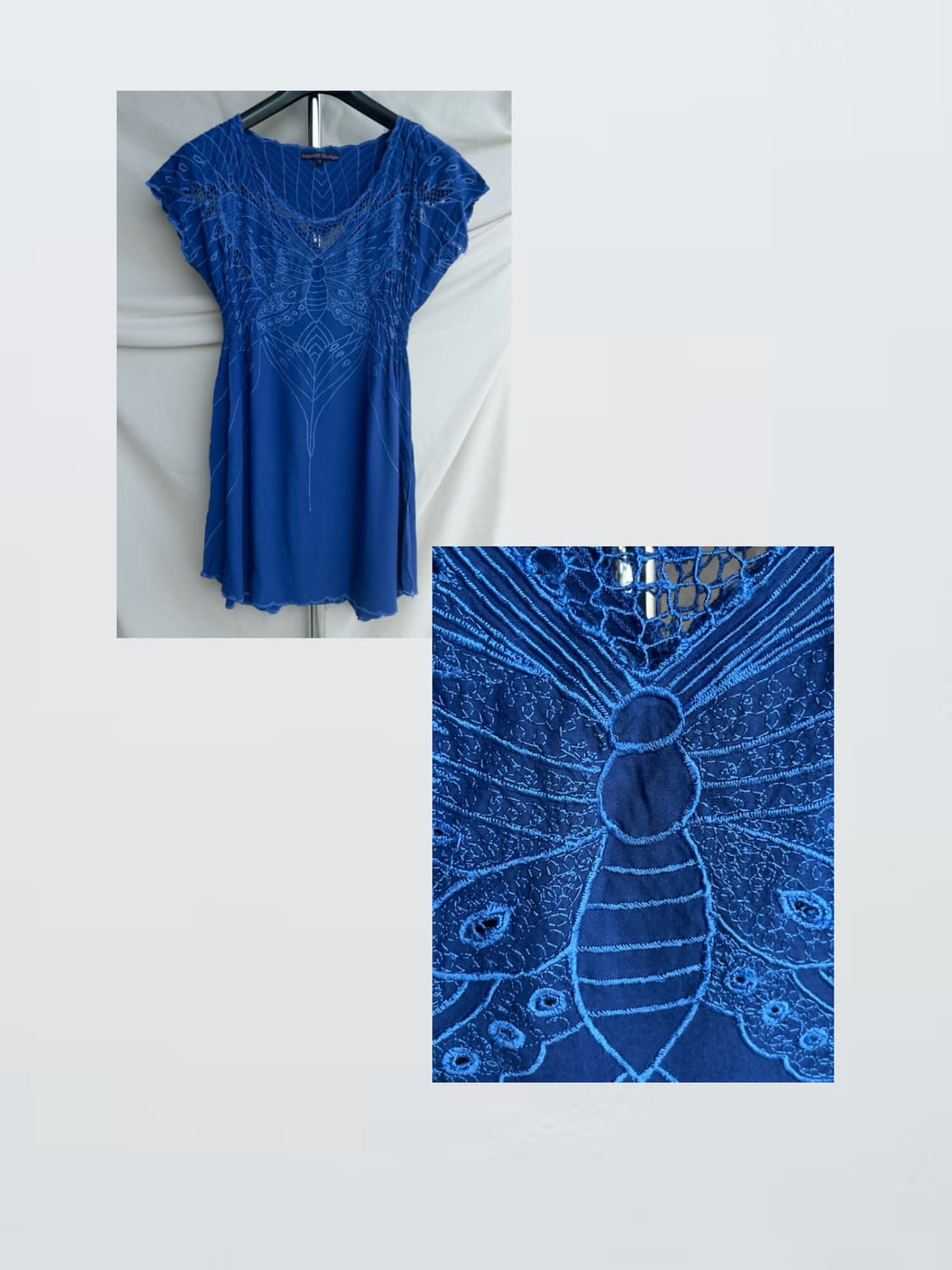 Butterfly Embroidered Dress 나비 자수 원피스 상품이미지3