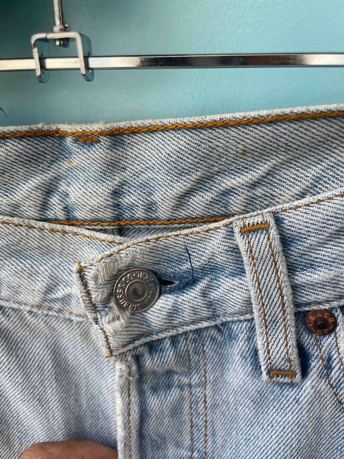1990's Vintage Levi’s 501 Denim Shorts 상품이미지8