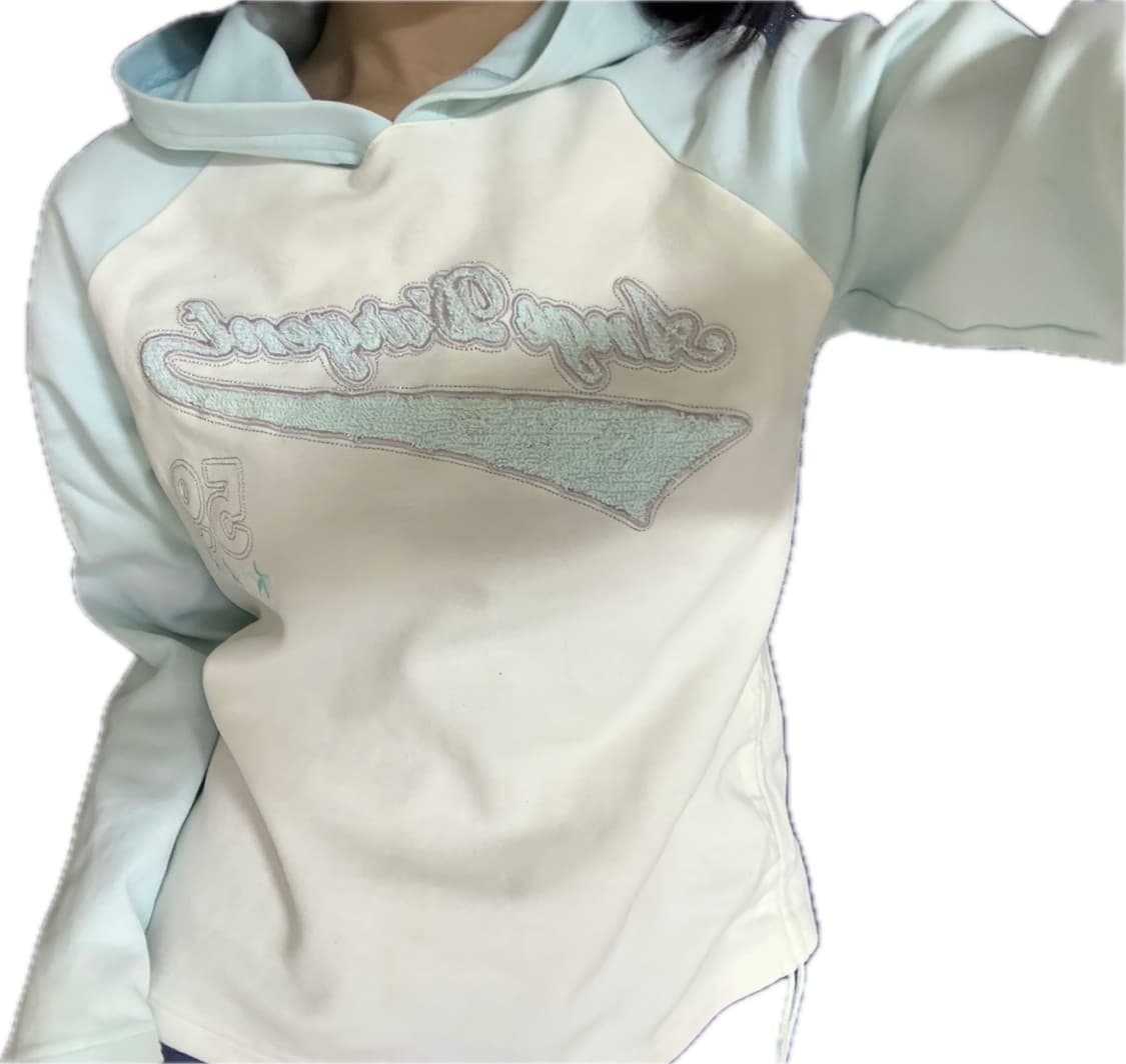 휘귀 색감) 셔링 나그랑 후드티 슬리브리스 빈티지  상품이미지2