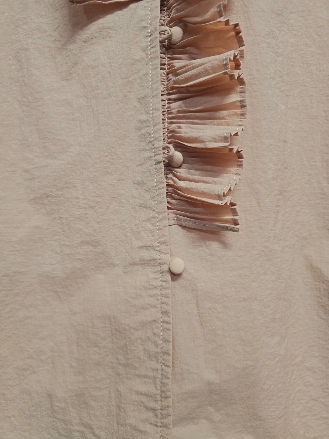 잇미샤 프릴 블라우스 살구색 상품이미지3