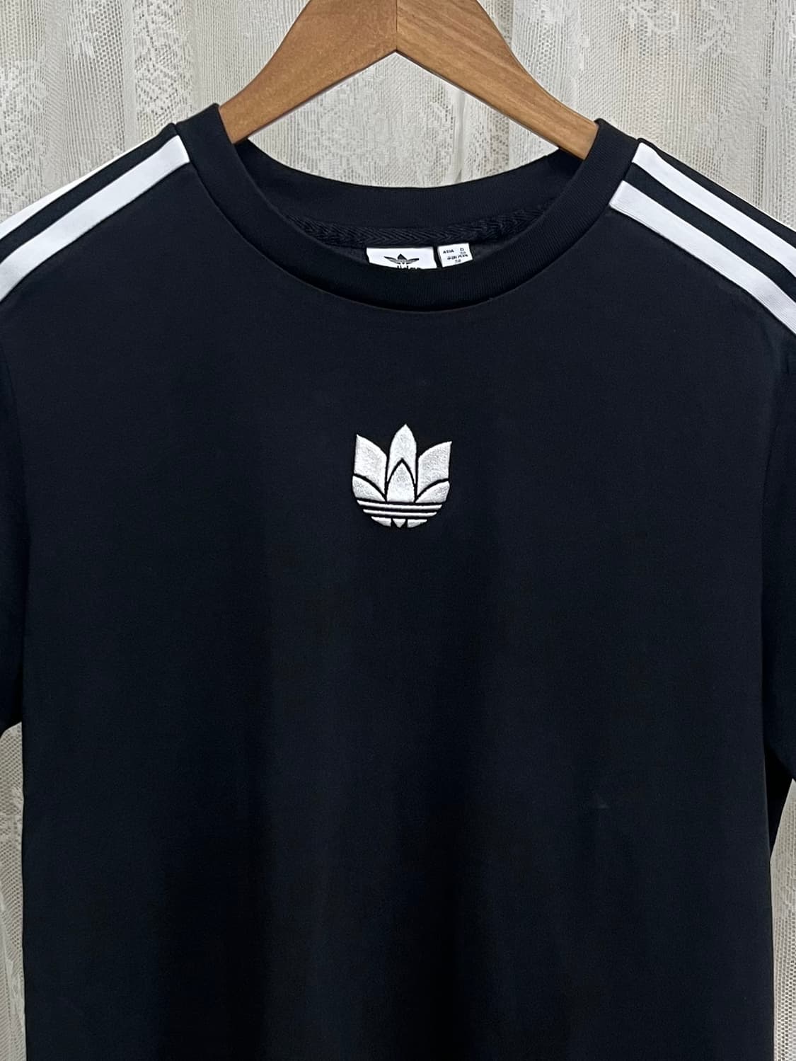 L) 아디다스 트레포일 루즈 반팔 티셔츠 블랙 상품이미지3