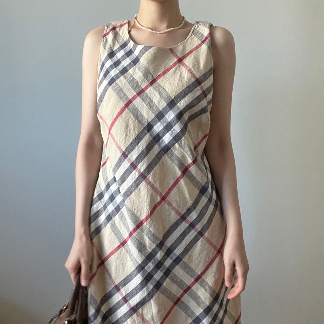 BURBERRY Beige Check one-piece  상품이미지2