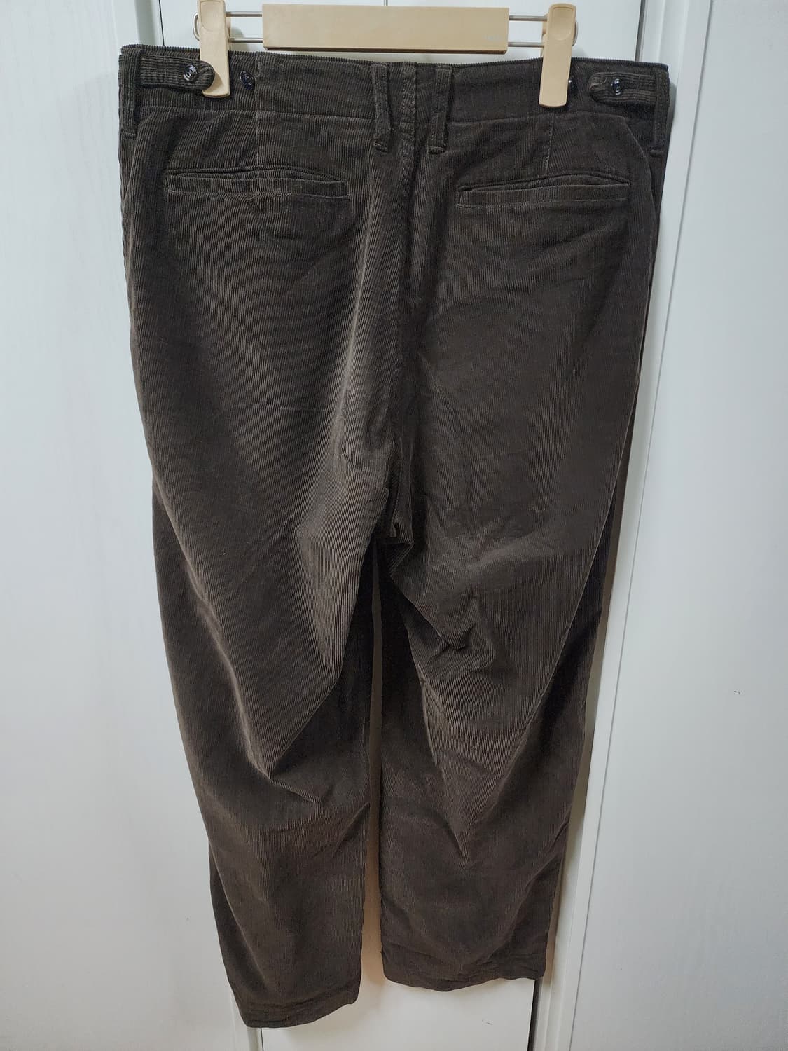 포터리 코듀로이 와이드 팬츠 브라운 3 상품이미지10