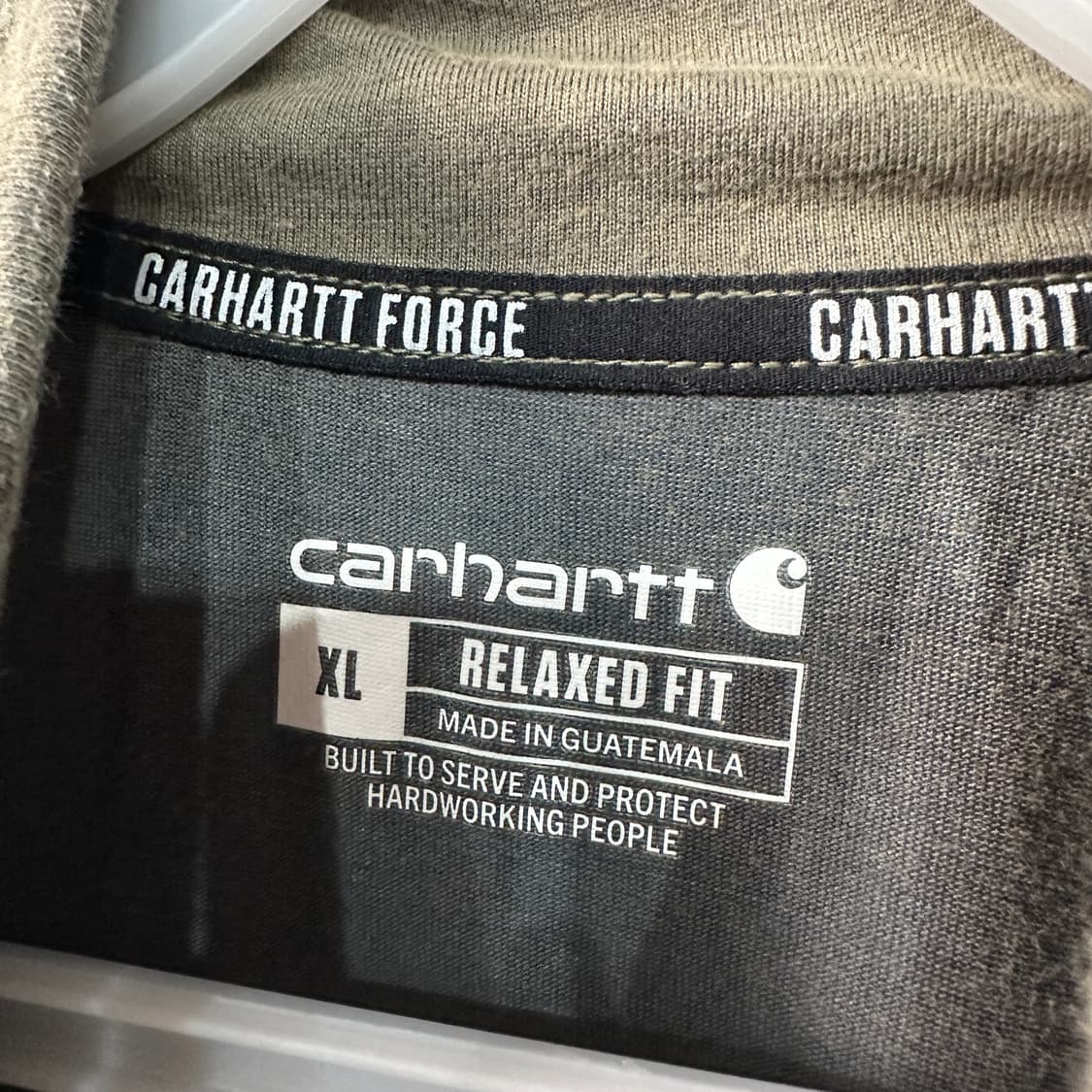 칼하트 포스 반집업 긴팔티 XL 상품이미지3