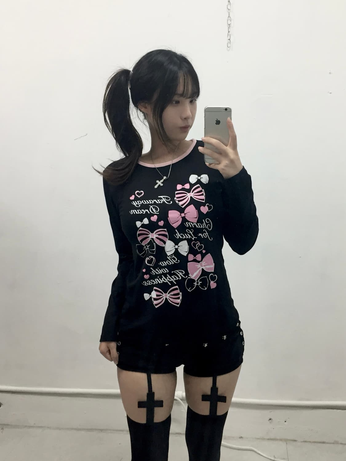 [JPN] 조지후쿠 갸루 리본 롱슬리브 상품이미지1