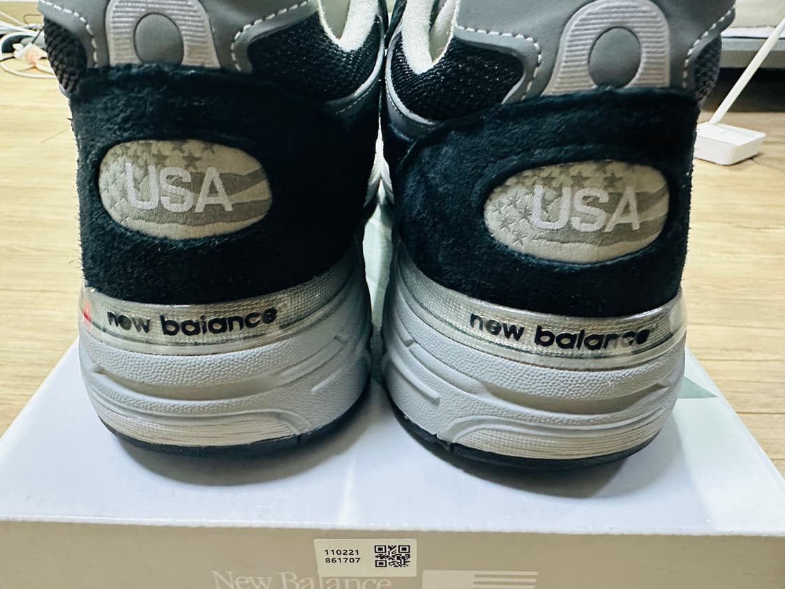 [255] 뉴발란스 993 메이드 인 USA 블랙 - D 스탠다드 상품이미지7