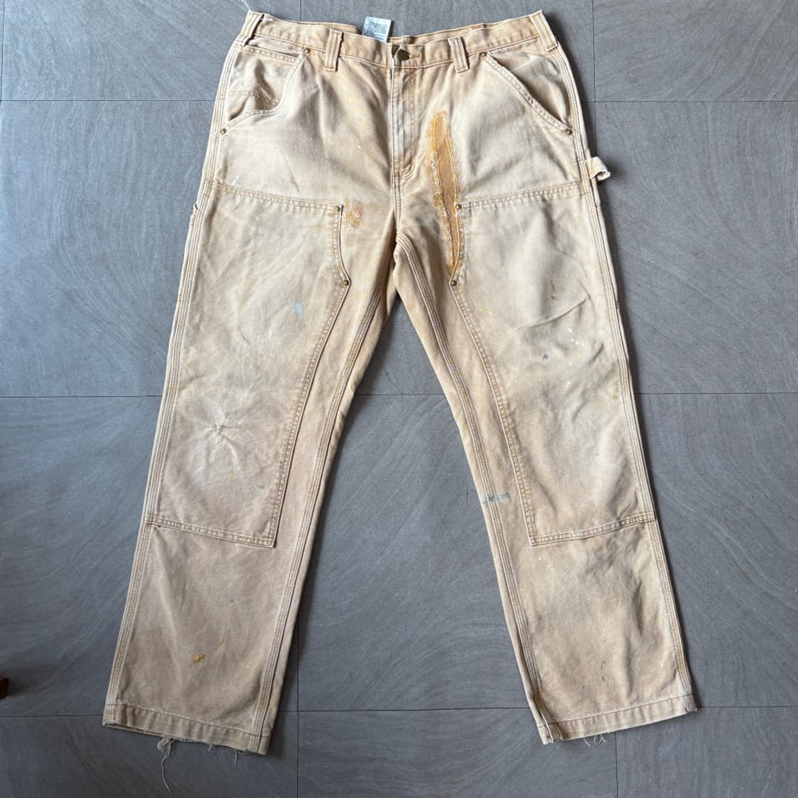 칼하트 정품 브라운 더블니 팬츠 바지 상품이미지1