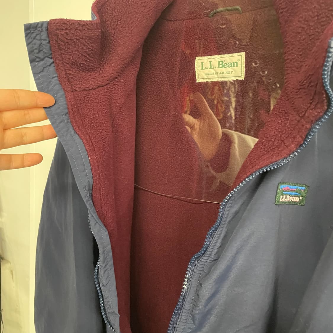 90s 엘엘빈 나일론 웜업 자켓 상품이미지6