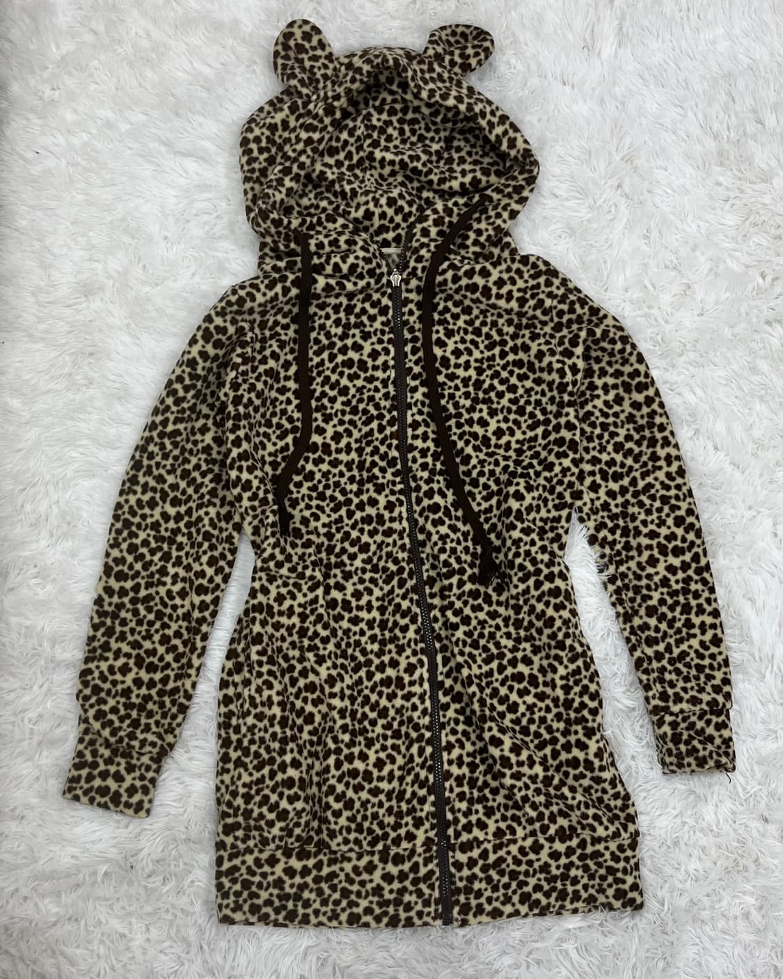 레오파드 베어 후드집업 상품이미지6