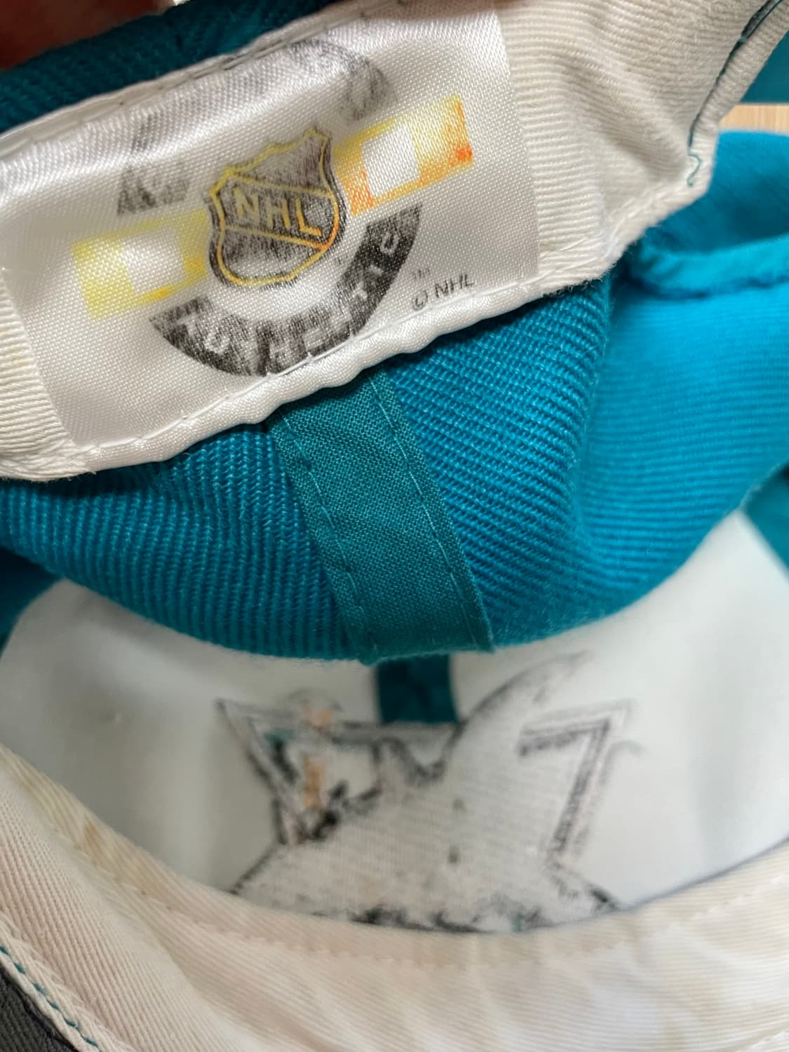 택포) 국내 유일 90s USA 빈티지 산호세 샤크스 NHL 모자 상품이미지4