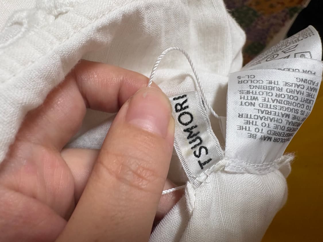 TSUMORI CHISATO 정품 면 100% 롱 원피스 (아이보리) 상품이미지5