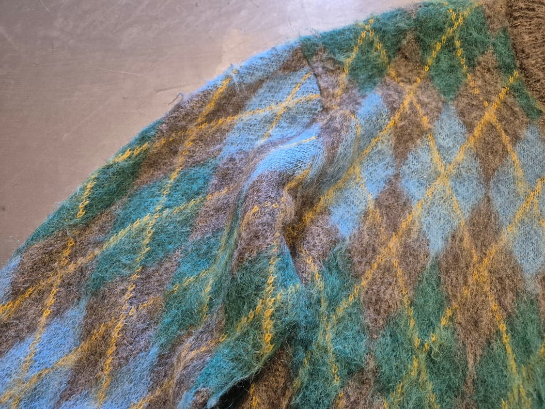 뷰틴앤유스 아가일 모헤어 니트 상품이미지2