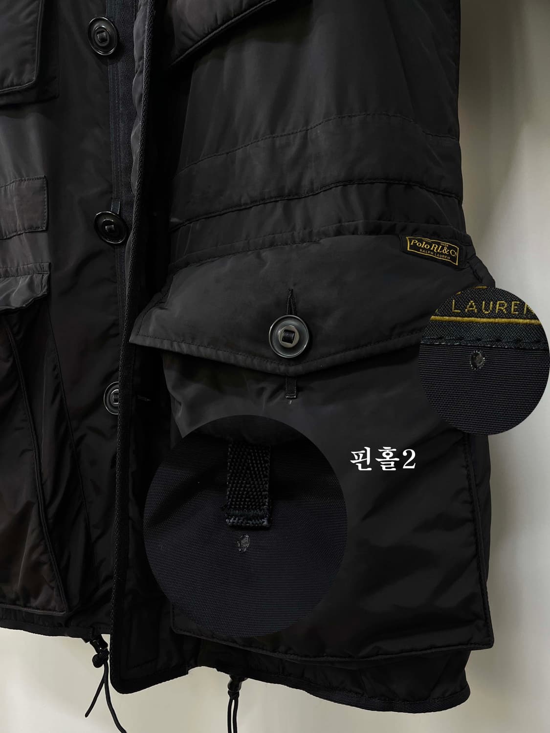 폴로 랄프로렌 캐나다군 IECS 콜드웨더 블랙 다운파카 자켓 상품이미지9