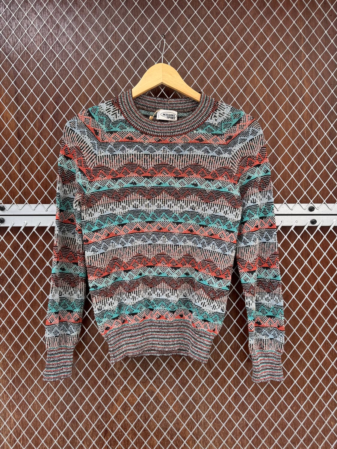 미쏘니 missoni 컬러 배색 보헤미안 패턴 니트 S 상품이미지2