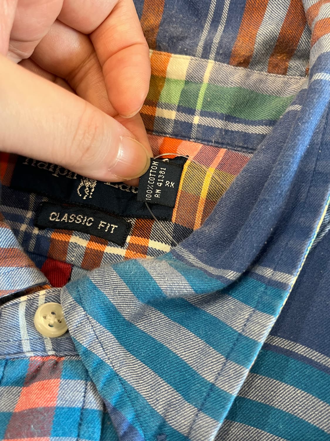 Polo RL 폴로 랄프로렌 CLASSIC FIT 체크 반팔 셔츠 상품이미지7
