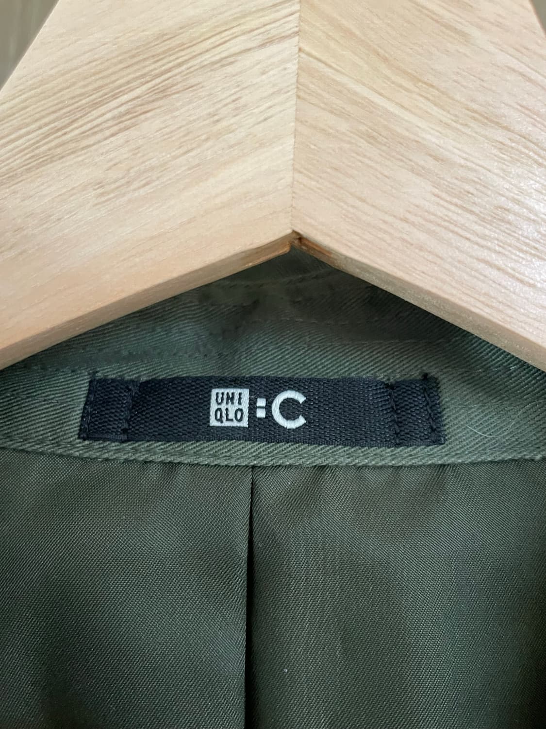 유니클로 카키 트렌치 코트 S 상품이미지3