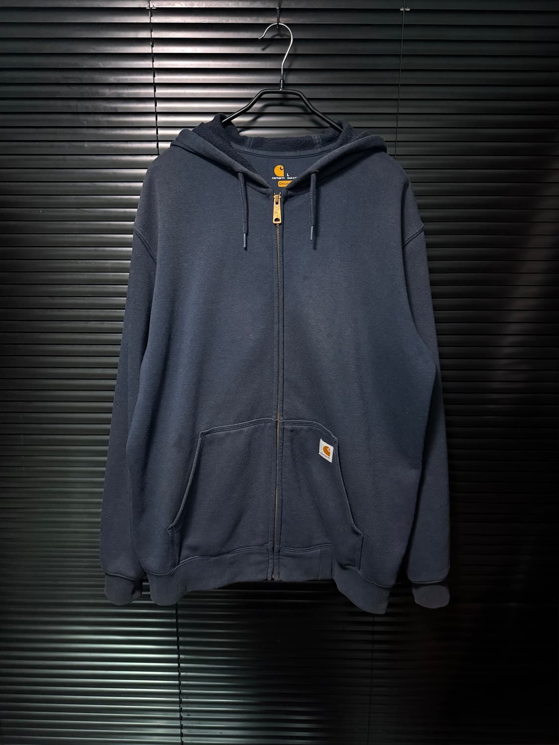 칼하트 후드 후디 스웻 집업 남색 네이비 L 100 오버핏 기모 워크 상품이미지3