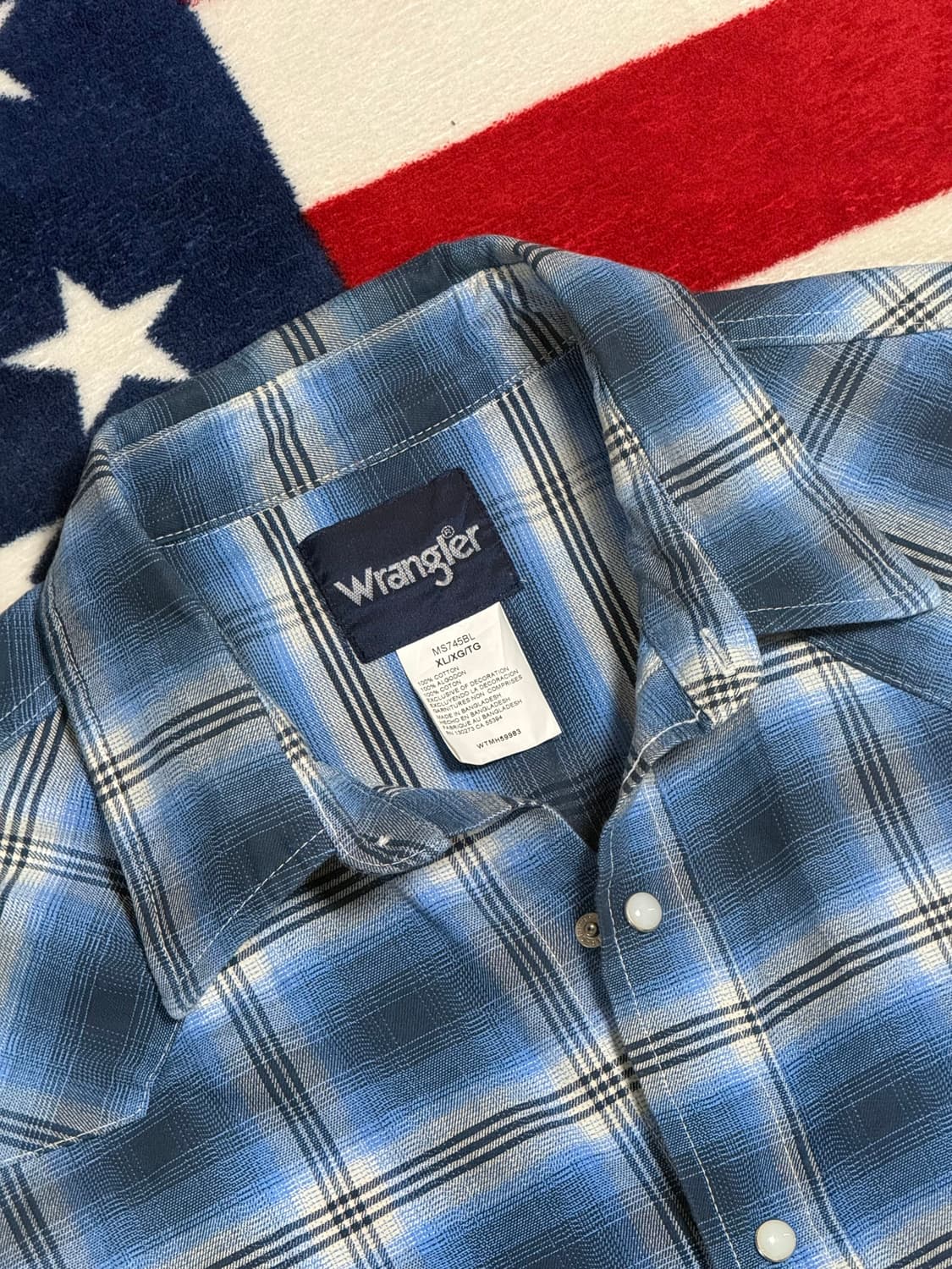 랭글러 웨스턴 체크셔츠 Wrangler western checkshirt 상품이미지7