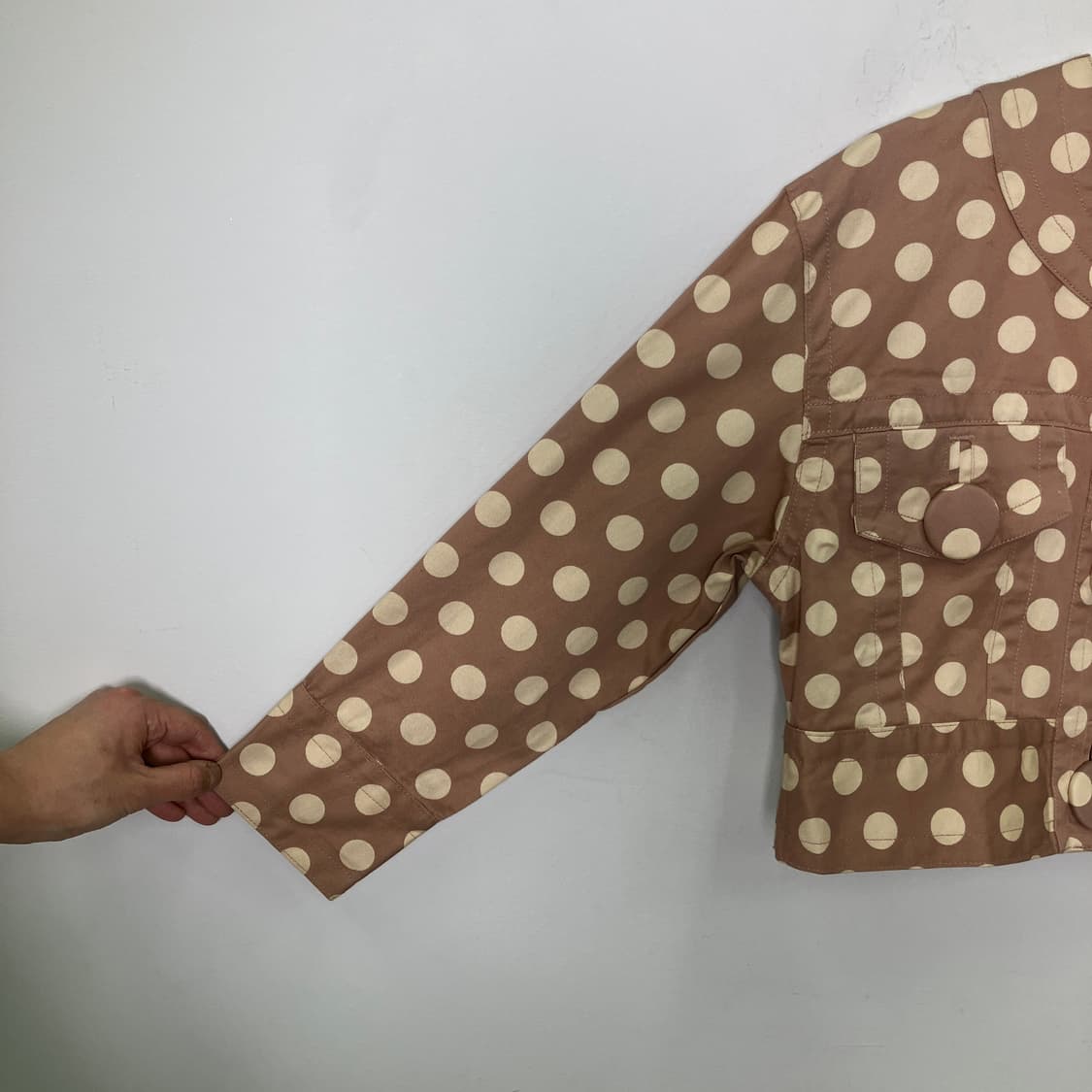 모스키노 도트 코튼 크롭 자켓 상품이미지7