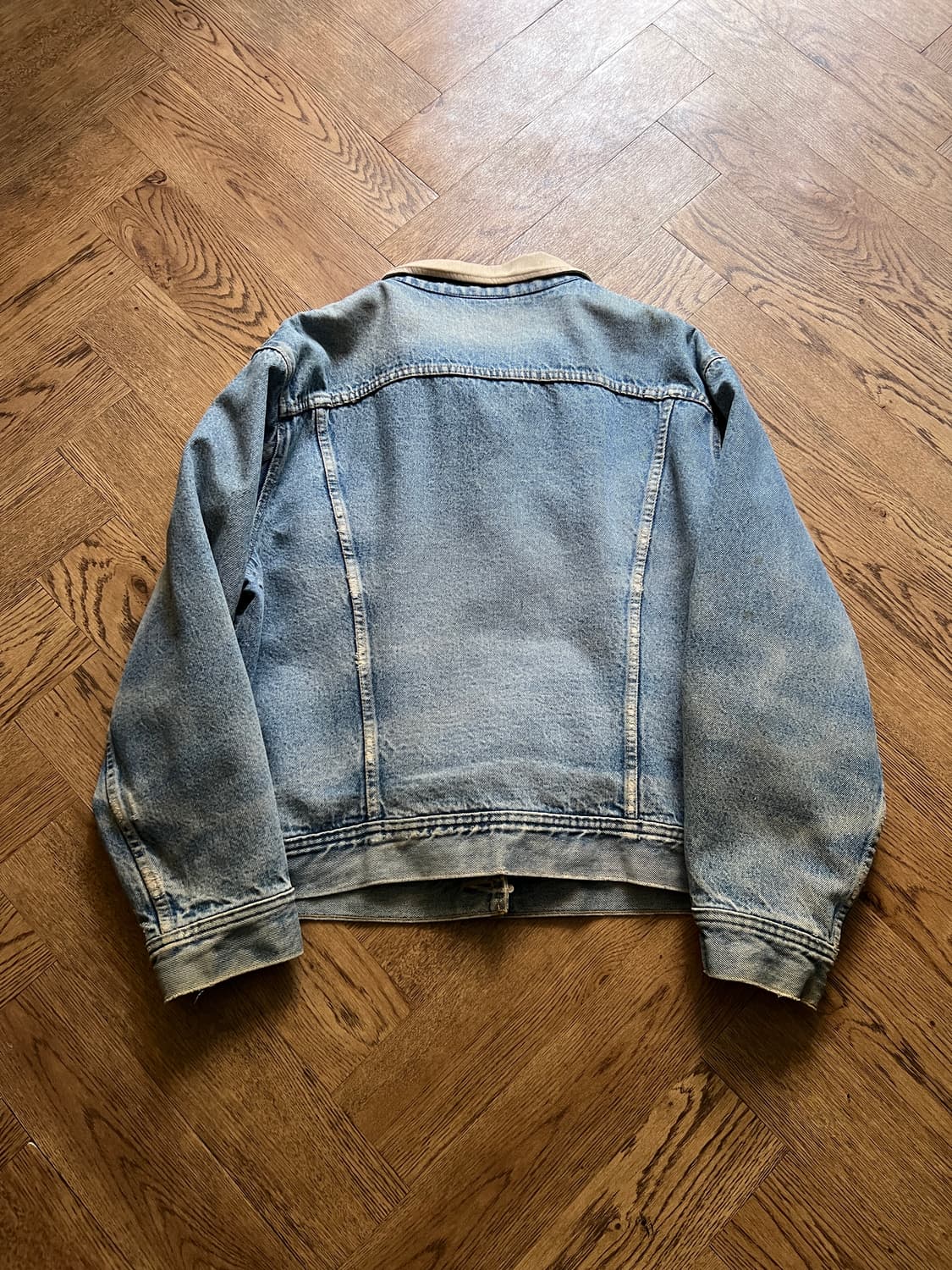 [2XL]90's Lee USA 스톰라이더 블랭킷 데님 트러커 자켓 R3 상품이미지8