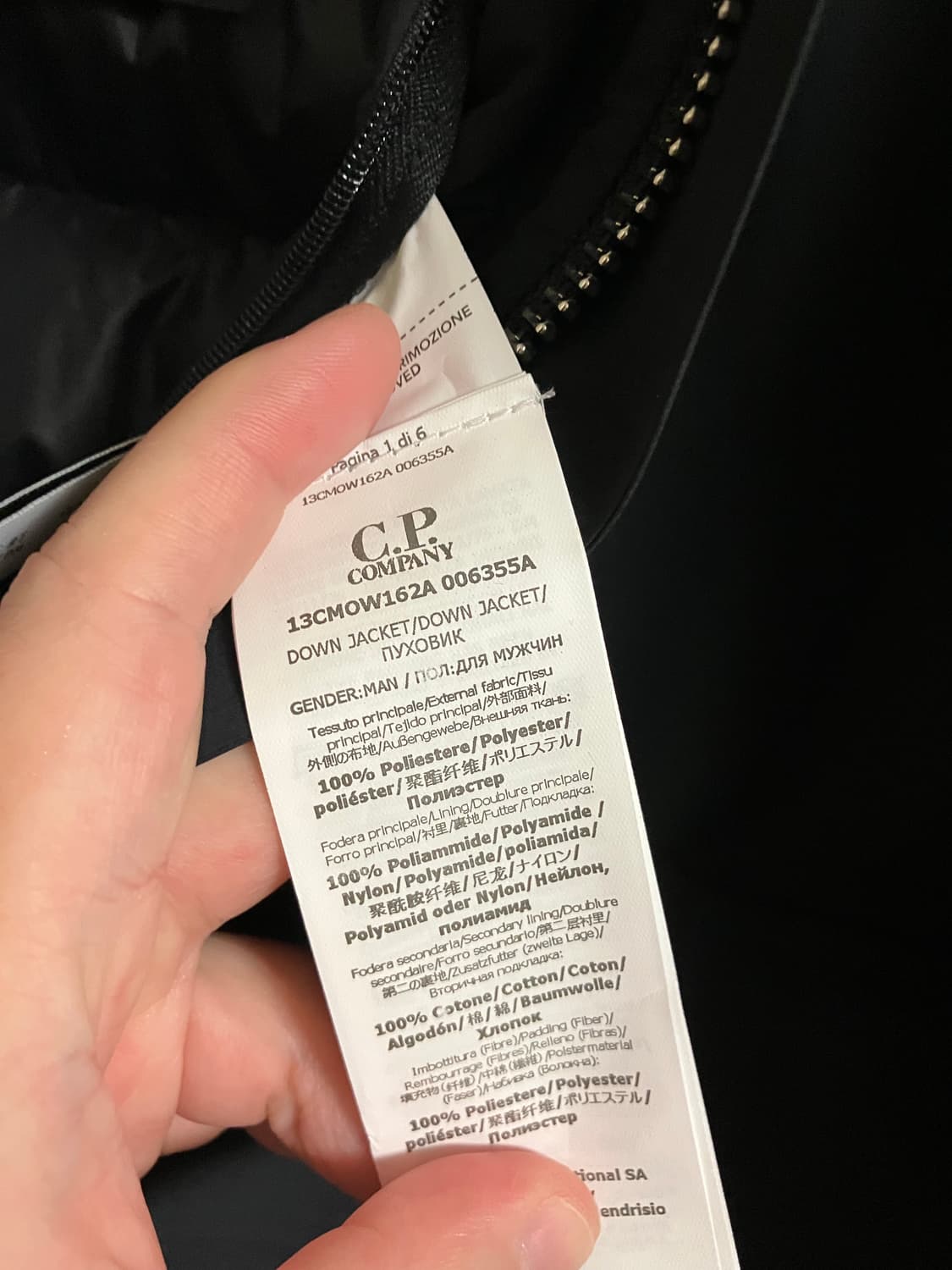 [새상품] CP컴퍼니 Micro-M 패딩 자켓 46(슬림m)다크 네이비 상품이미지8