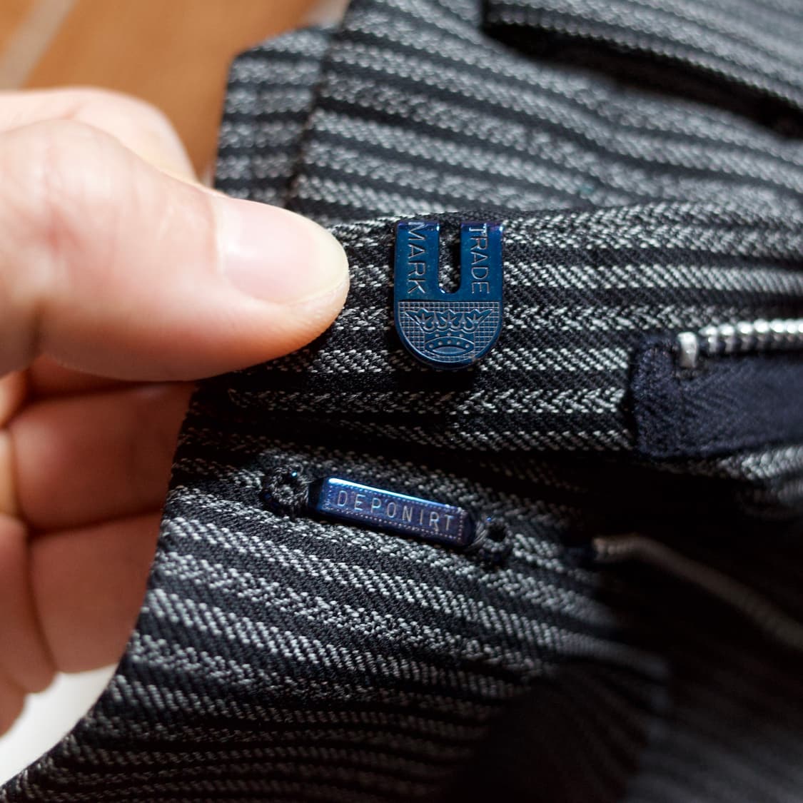 70‘s Daimaru striped wool slacks trouser 상품이미지8