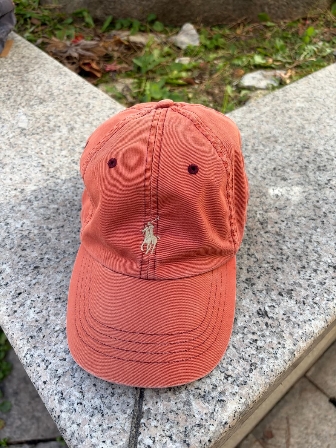 90s Polo RL 폴로 랄프로렌 페이딩 볼캡 (orange) 상품이미지3