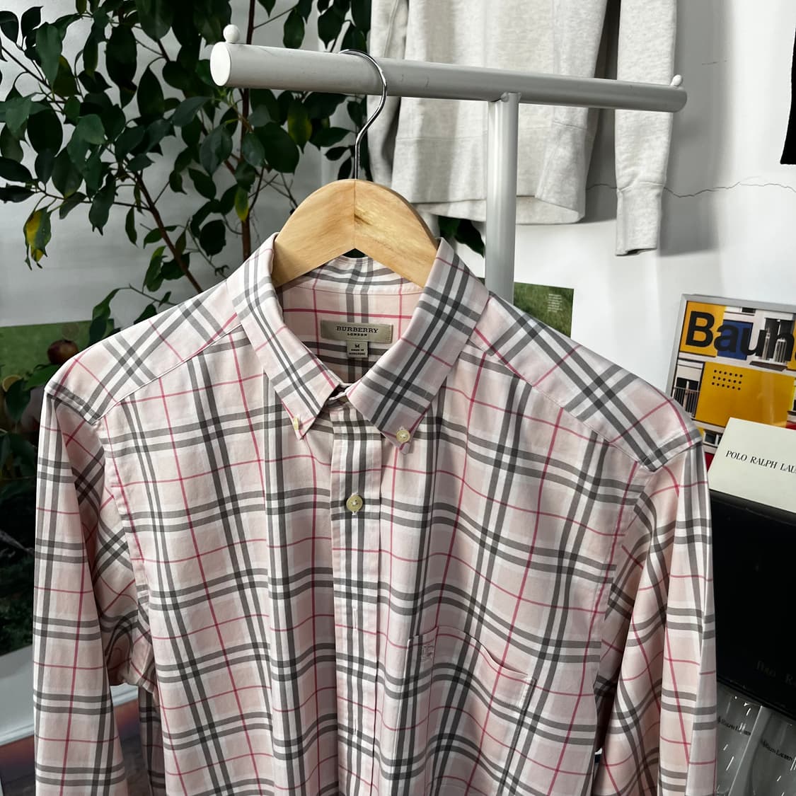 버버리 노바체크 셔츠 M 상품이미지2