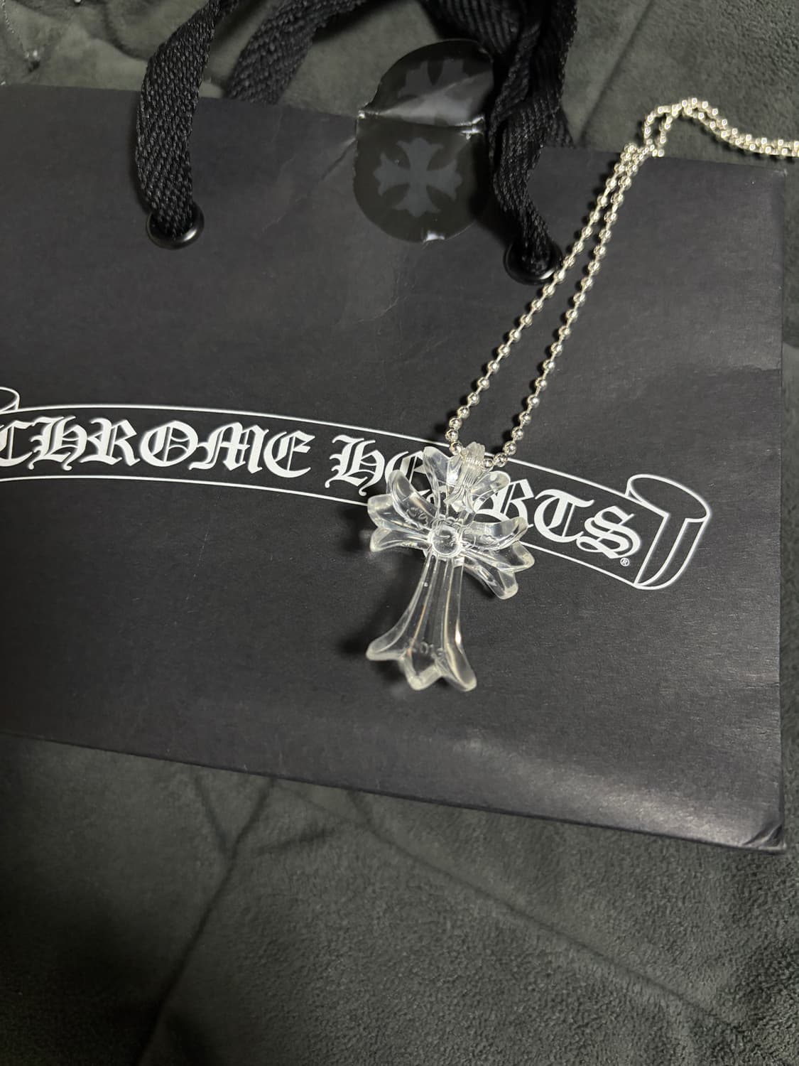 크롬하츠 실리크롬 클리어 목걸이 상품이미지2