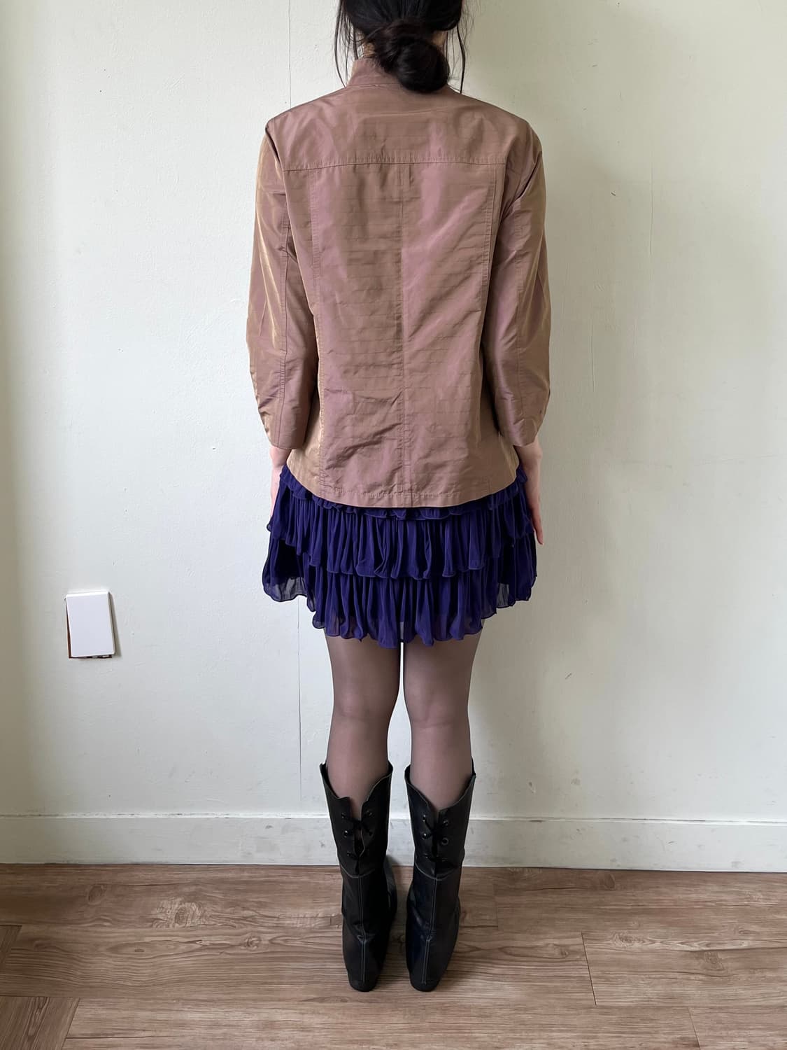 Japan vtg 로즈 바이커 자켓 상품이미지9