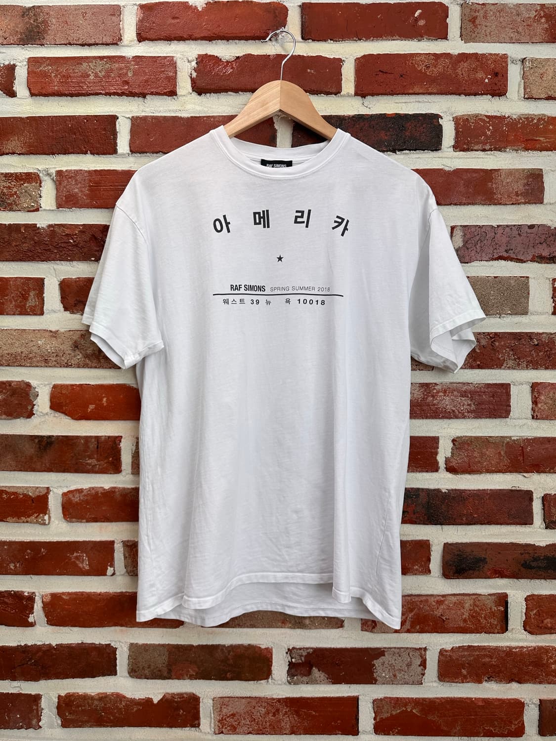 (XS)라프시몬스 18SS 아메리카 반팔 상품이미지1