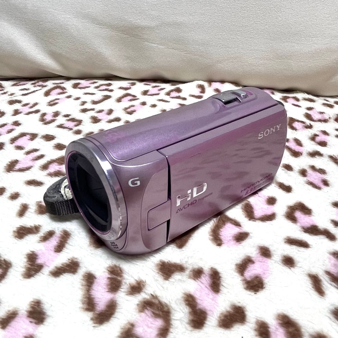 소니 HDR-CX390 핑크 빈티지 캠코더 상품이미지1