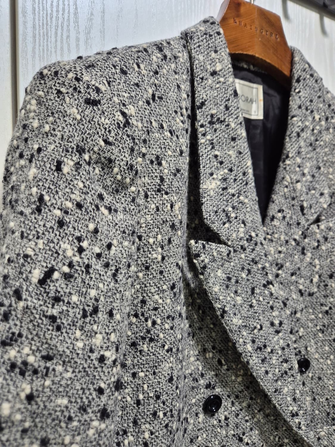 DEBORAH 트위드 더블 버튼 자켓 상품이미지2