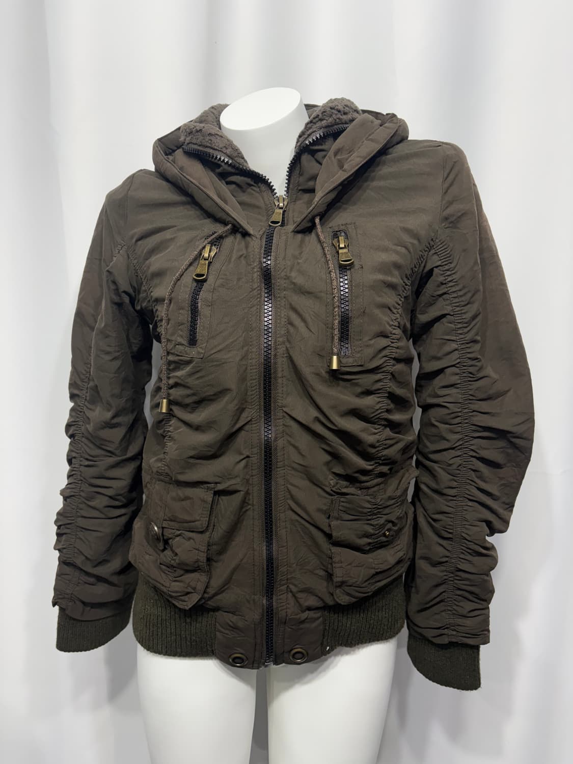 🎸카키 셔링 패딩🎸 상품이미지5