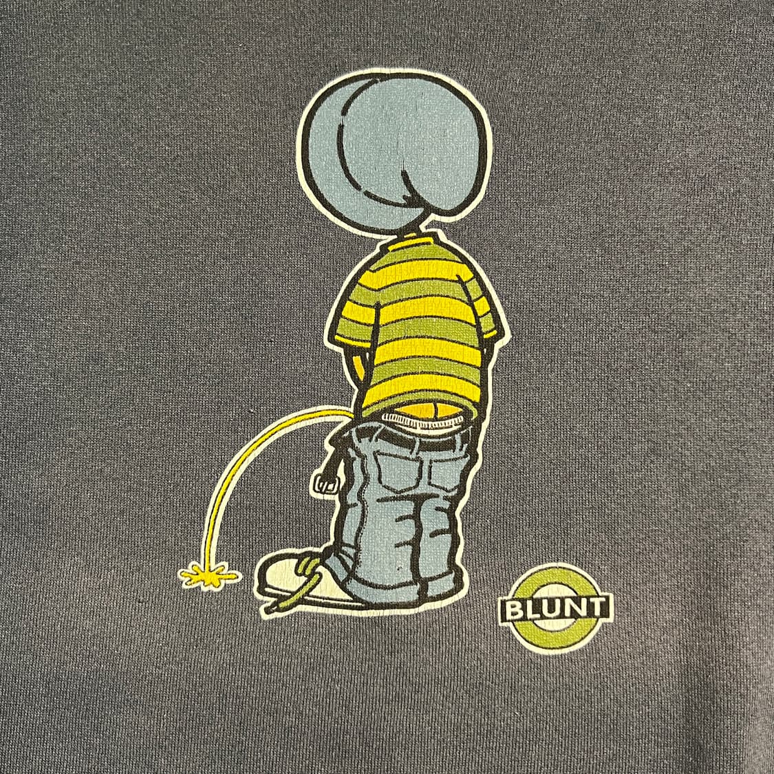 빈티지 90s BLUNT 캐릭터 프린트 스웻셔츠 상품이미지3
