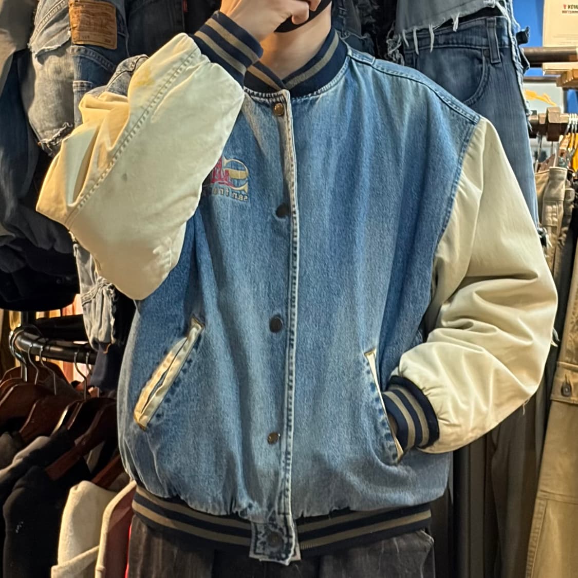 [NO.9] VTG 데님 바시티 자켓 상품이미지1