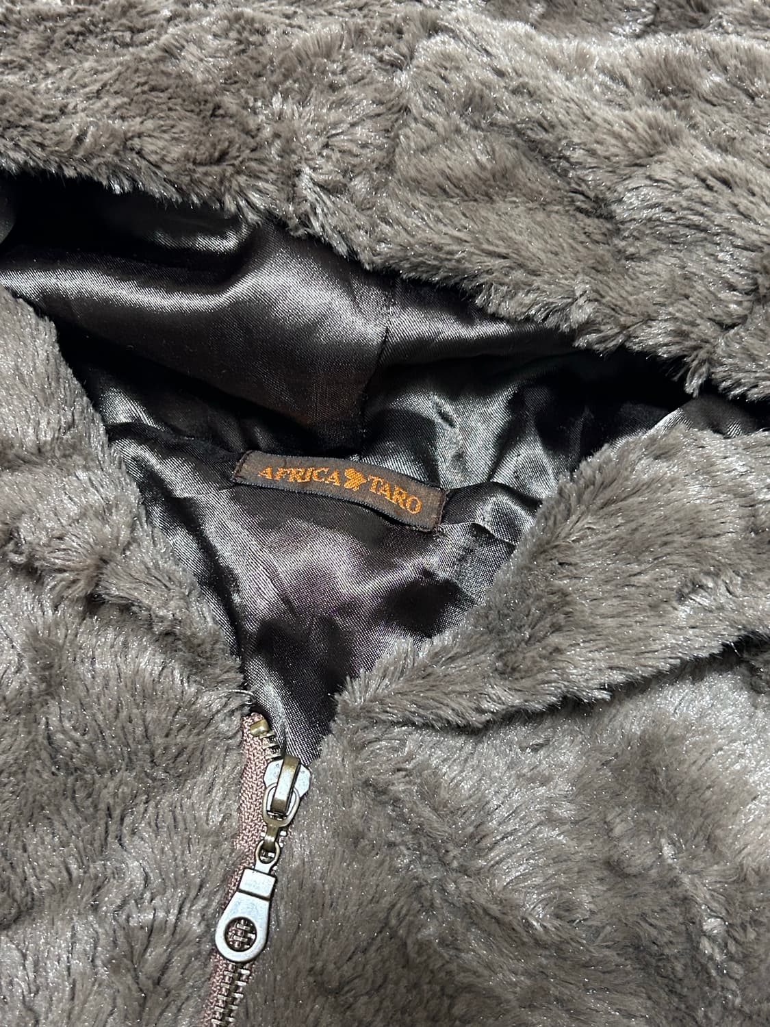 Taro fur fleece hood zip-up 상품이미지2