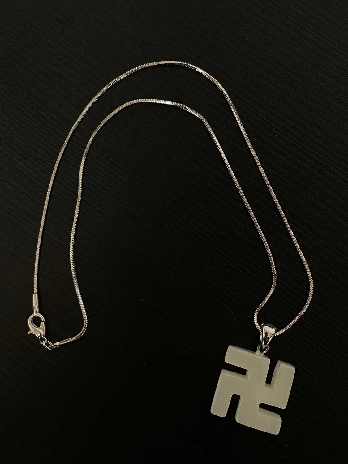 빈티지 오리엔탈 히피 원석 만자 목걸이 상품이미지2