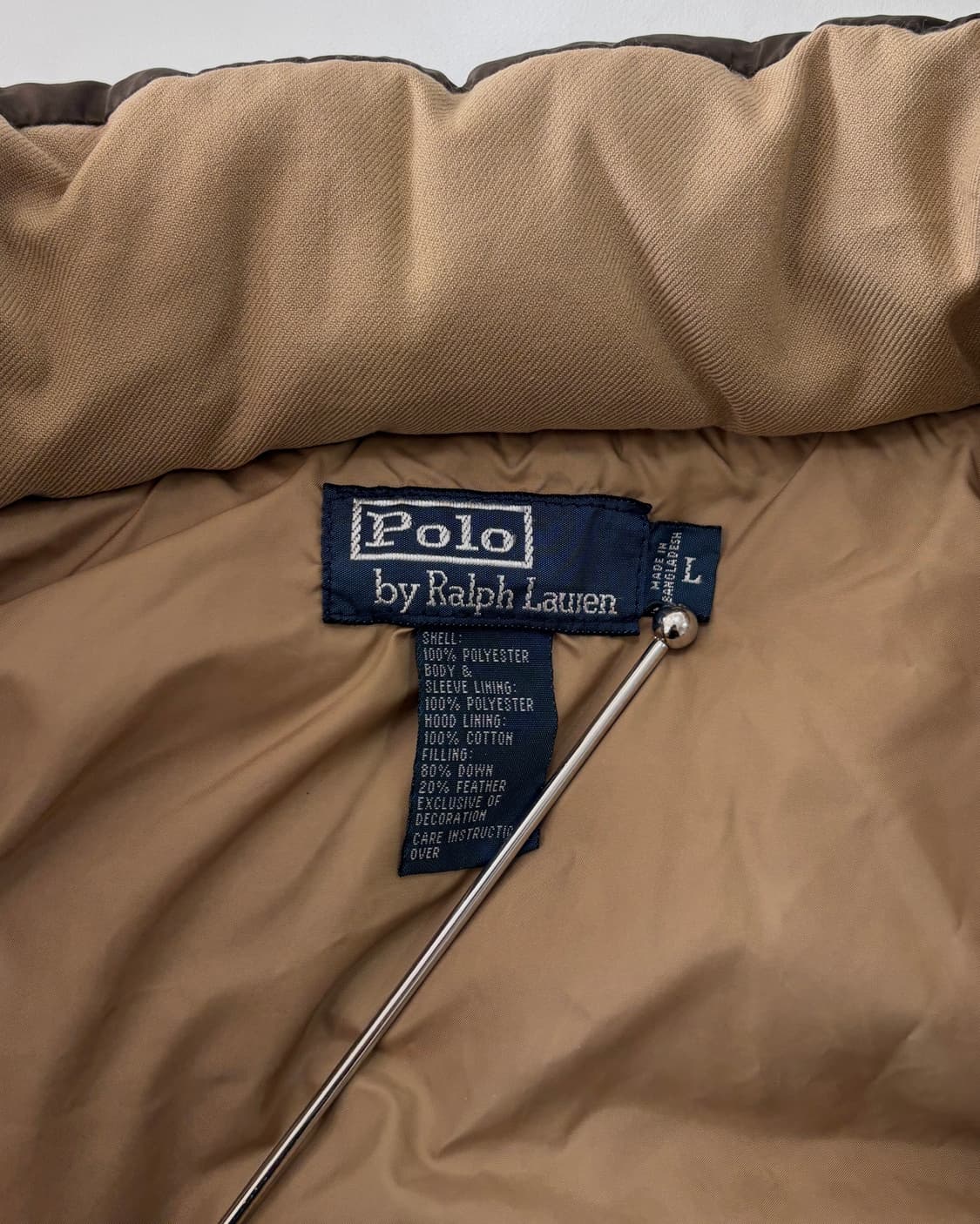 [L]폴로 랄프로렌 브라운 덕다운 푸퍼 패딩 상품이미지9