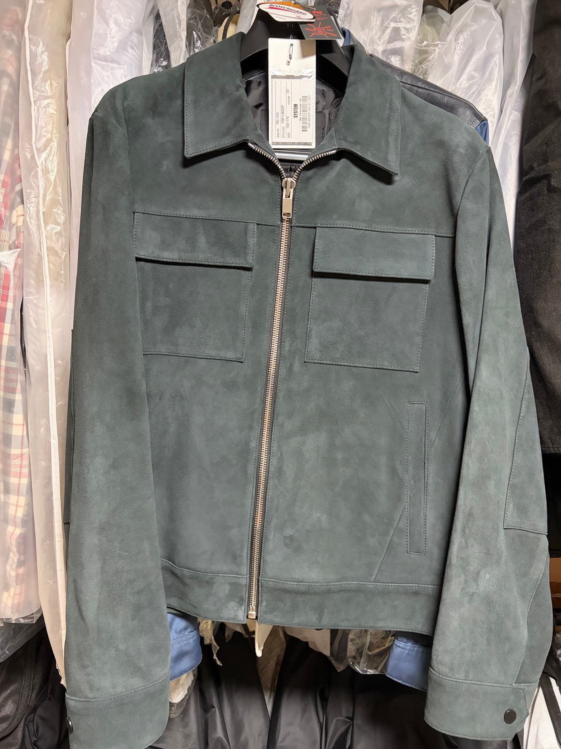 시스템옴므 스웨이드 가죽자켓 100 상품이미지1