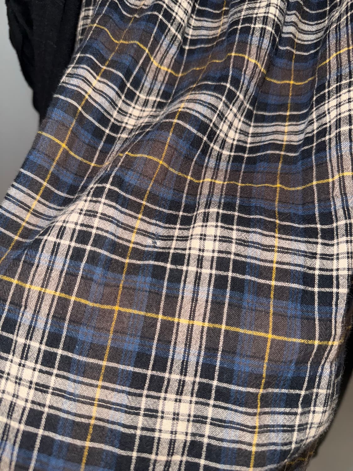 check pattern layered detail top  상품이미지9