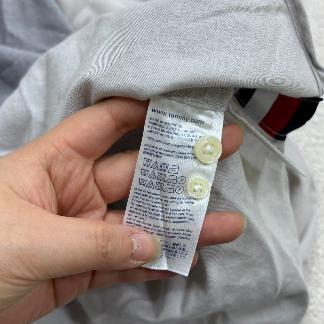 S 타미힐피거 긴팔 카라 셔츠 0403E 상품이미지4