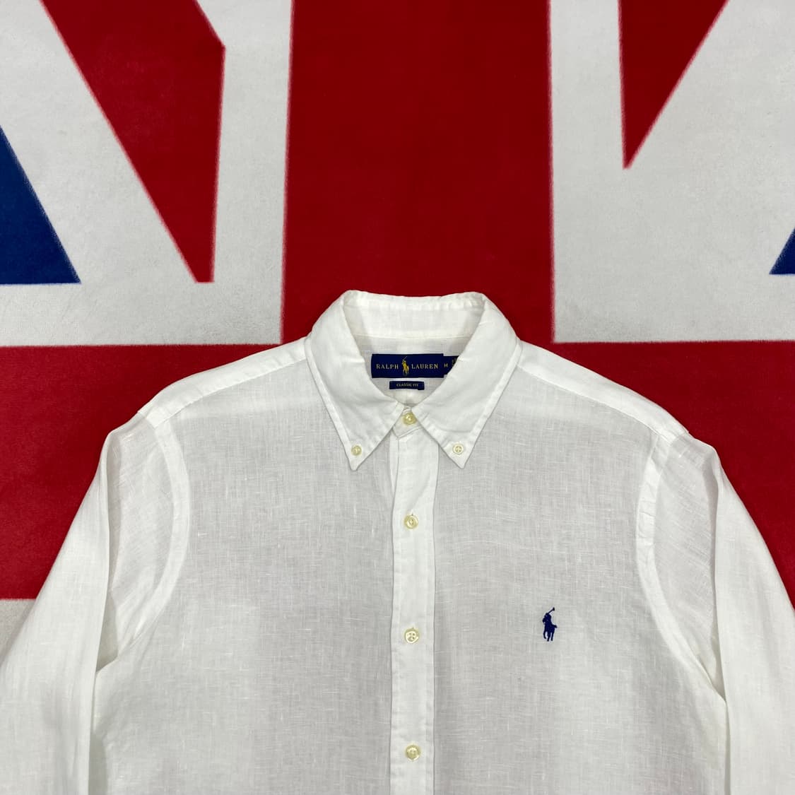 폴로 화이트 린넨 셔츠 M  상품이미지3