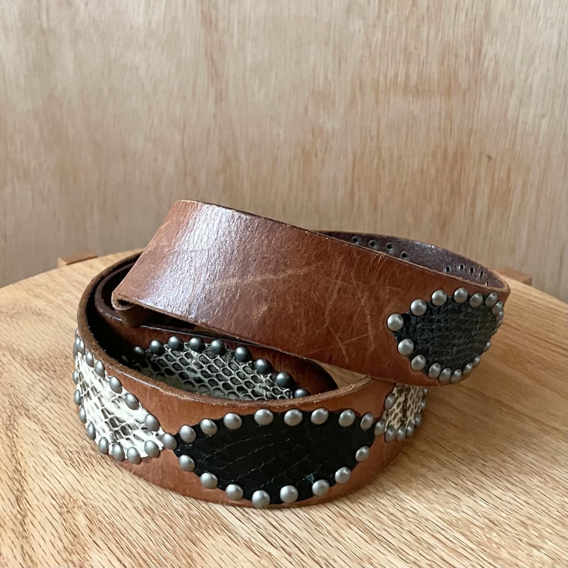 타케오키쿠치 스터드 벨트 상품이미지5