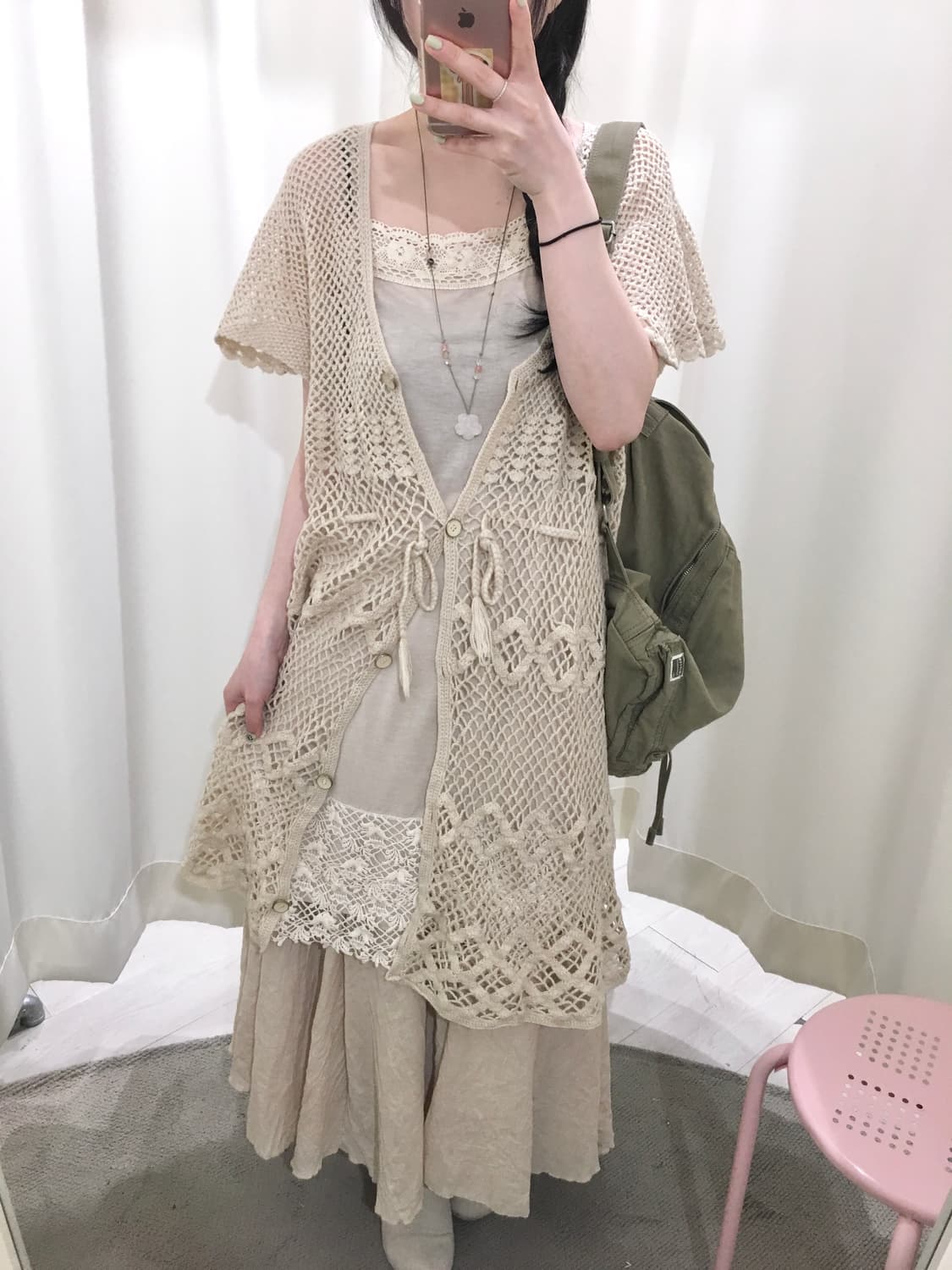 Lace Trim Cotton Slip  OPS 상품이미지1