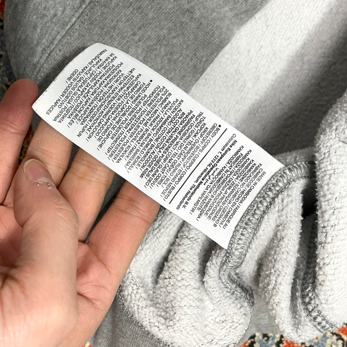 나이키 그레이 하이넥 기모 후드집업 남성M  상품이미지6