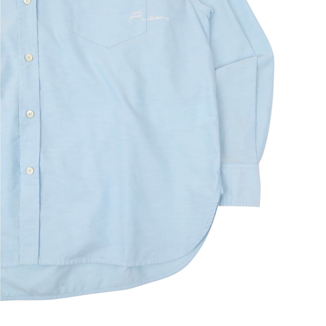 렉토 23ss 볼스 옥스포드 빈티지 셔츠 스카이블루 상품이미지4