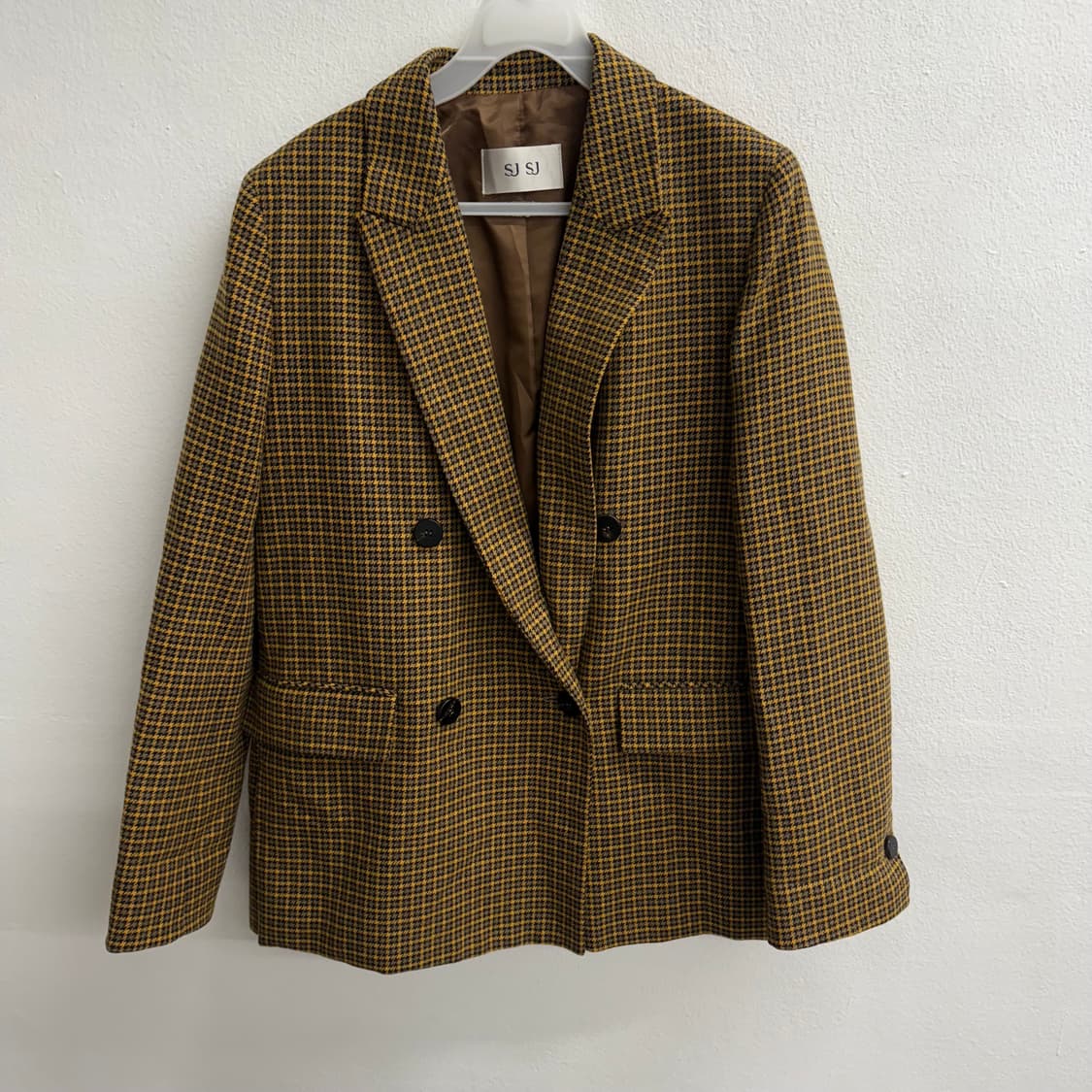 한섬 SJ SJ 체크 더블 브레스트 자켓 (155) 상품이미지1