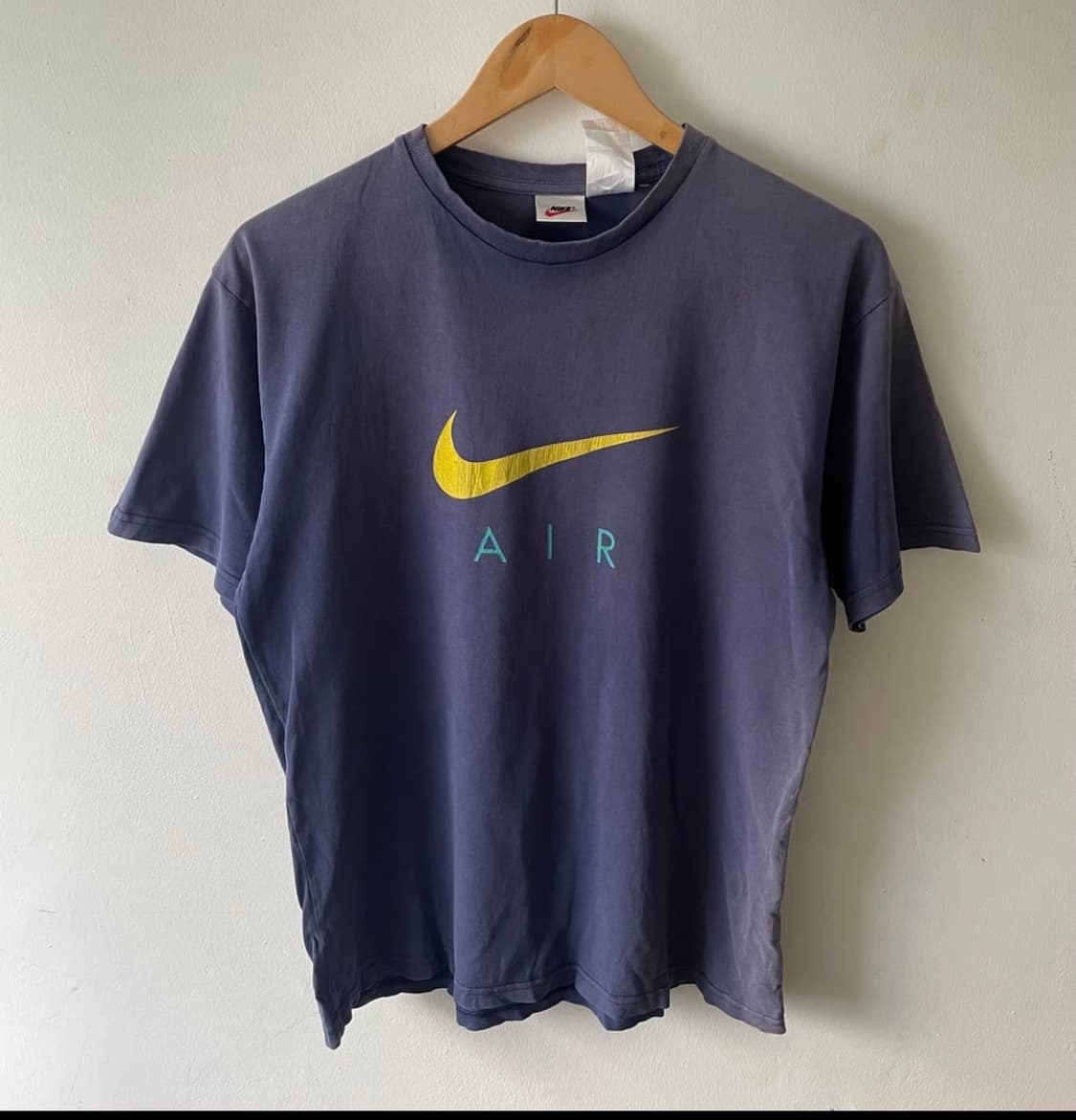 90-00's 빈티지 나이키 티셔츠 네이비 상품이미지1